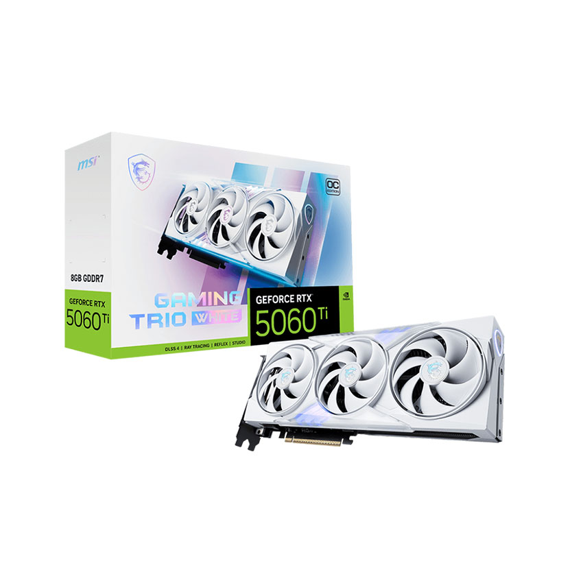 Card màn hình MSI RTX 5060 Ti 8G GAMING TRIO OC WHITE
