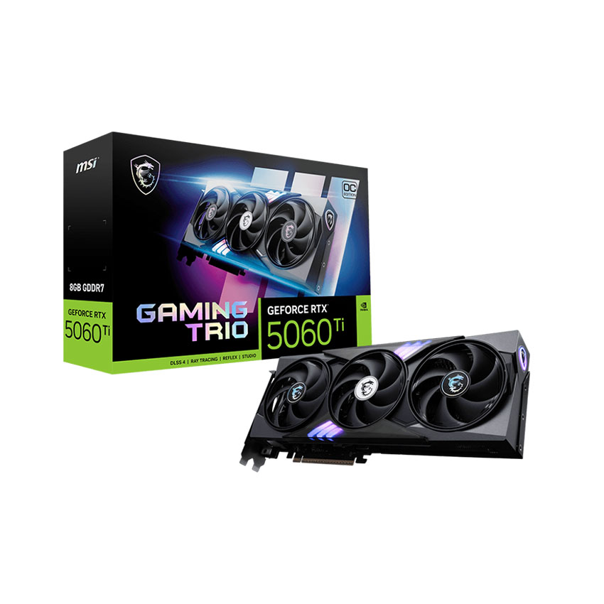 Card màn hình MSI RTX 5060 Ti 8G GAMING TRIO OC