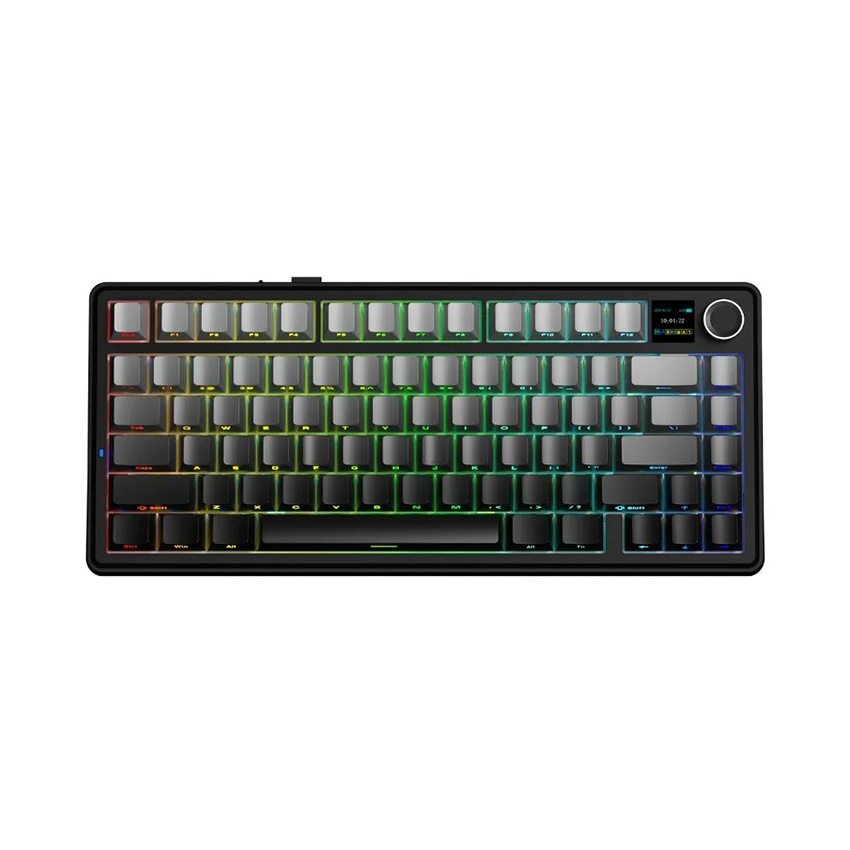 Bàn phím cơ gaming AULA F75 Max (3 Mode/ Xám Đen Gradient/ Reaper switch)