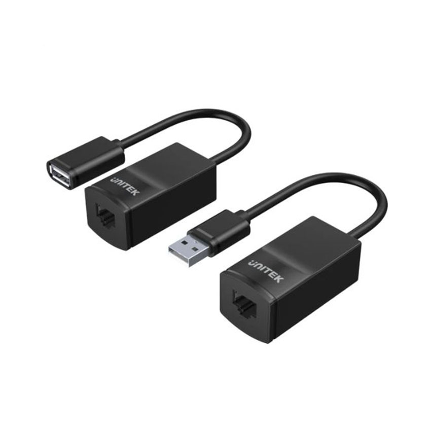 90725_cap_usb_2_0_noi_dai_lan_cat__6_ Cáp USB 2.0 nối dài Lan Cat.5 /CAT5E 60m UNITEK Y-UE01001