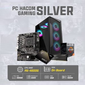 PC HACOM SILVER 002 ( AMD Ryzen 4600G / 8GB RAM / 480GB SSD )