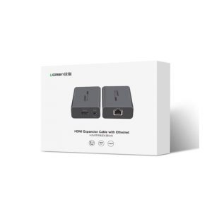 Bộ kéo dài HDMI qua cáp mạng Cat5 6 Ugreen 50739 50M