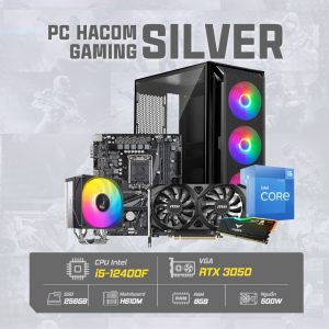 PC HACOM SILVER 009 ( Intel i5 12400F / VGA RTX 3050 )