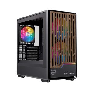 Vỏ Case EINAREX PM400 RGB Black (mATX/3 fan RGB)