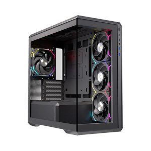 Vỏ Case EINAREX ZM800 RGB Black (ATX/4 fan RGB)