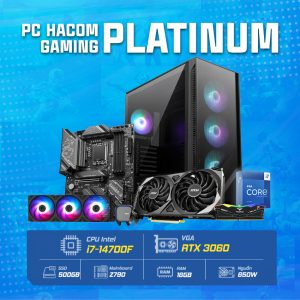 PC HACOM PLATINUM PRO 012  ( Intel 14700F / VGA RTX 3060 ) POWERED BY MSI