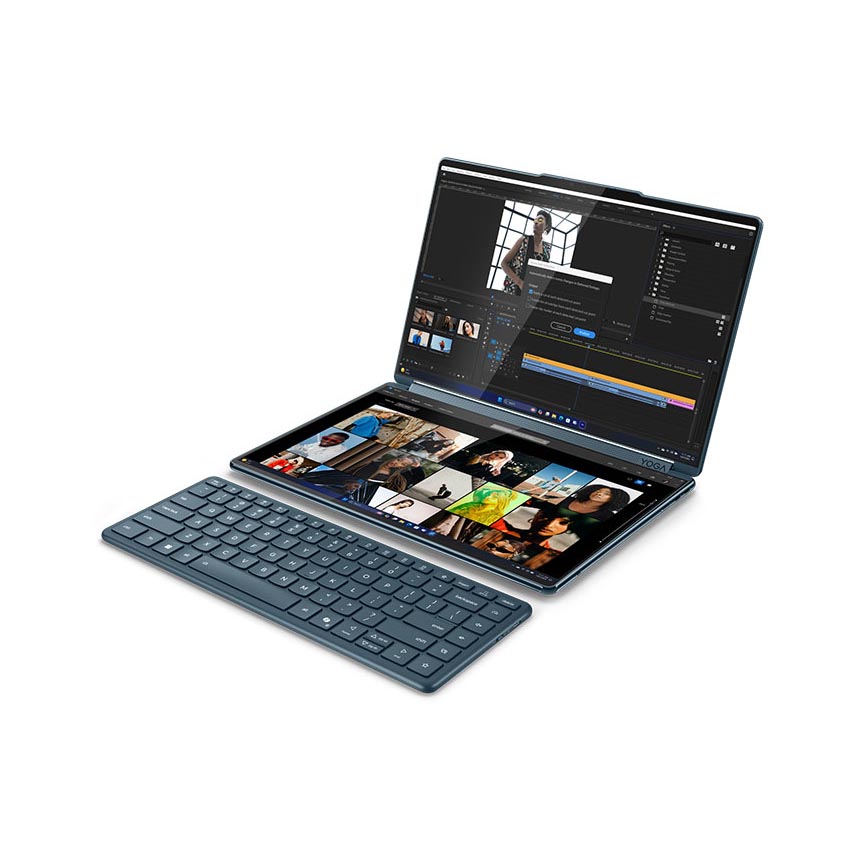 Laptop Lenovo Yoga Book 9 14IAH10 (83KJ001QVN) (U9 285H/32GB RAM/1TB SSD/2x14 2.8K Cảm ứng/Win11/Office H&S/Xanh)