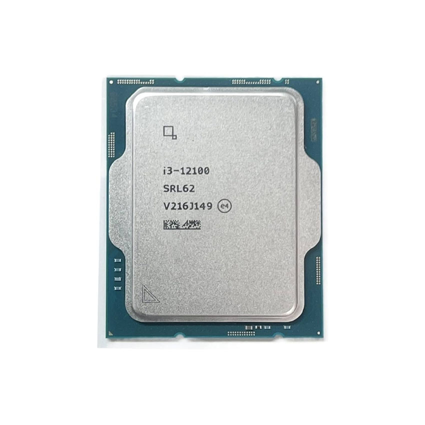 CPU Intel Core i3-12100 TRAY NEW (3.3GHz turbo Up to 4.3GHz, 4 Nhân 8 Luồng, 12MB Cache, 58W)- Socket Intel LGA 1700)