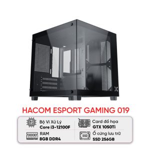 PC HACOM ESPORT GAMING 019 (I3 12100F/H610/8GB RAM/256GB SSD/1050 Ti)