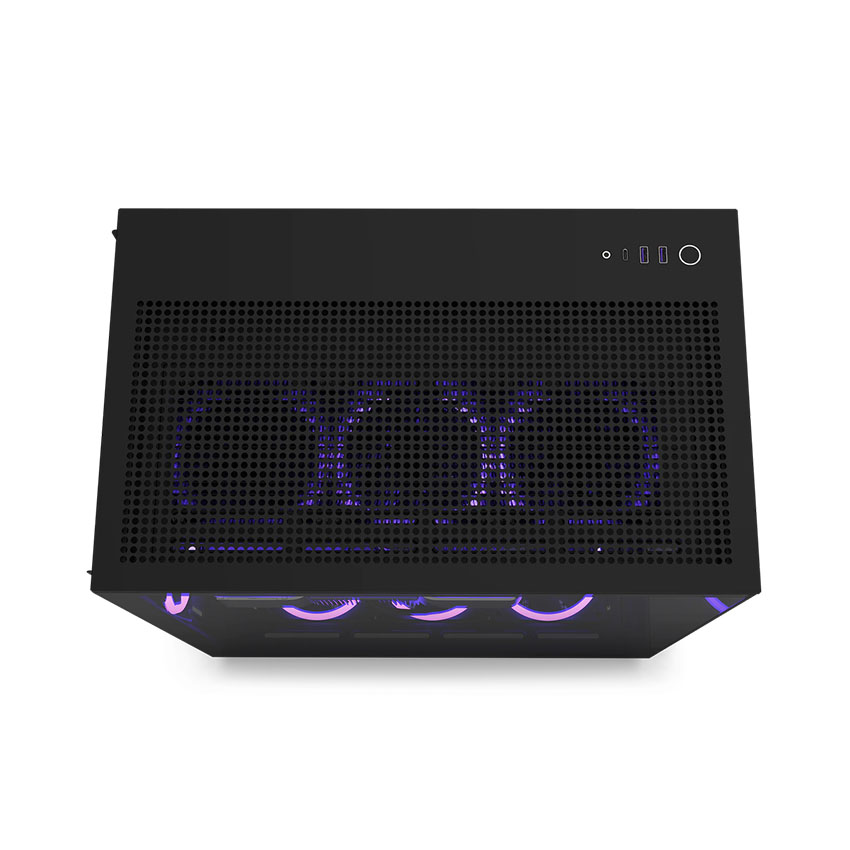 Vỏ máy tính NZXT NZXT H9 FLOW RGB PLUS (2025) ALL BLACK (ATX/Mid Tower/7 fan)