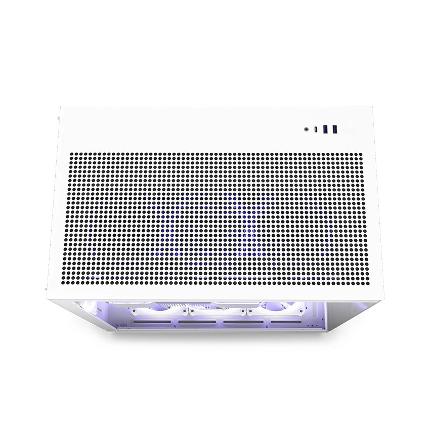 Vỏ máy tính NZXT NZXT H9 FLOW RGB PLUS (2025) ALL WHITE (ATX/Mid Tower/7 fan)