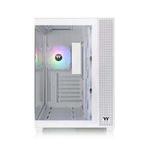 Case Thermaltake View 380 TG ARGB Snow (ATX/0 fan)
