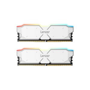 Ram Desktop Lexar Thor RGB White (LD5U16G60C38AG-RGD) 32GB (2x16GB) DDR5 6000Mhz (XMP & EXPO)