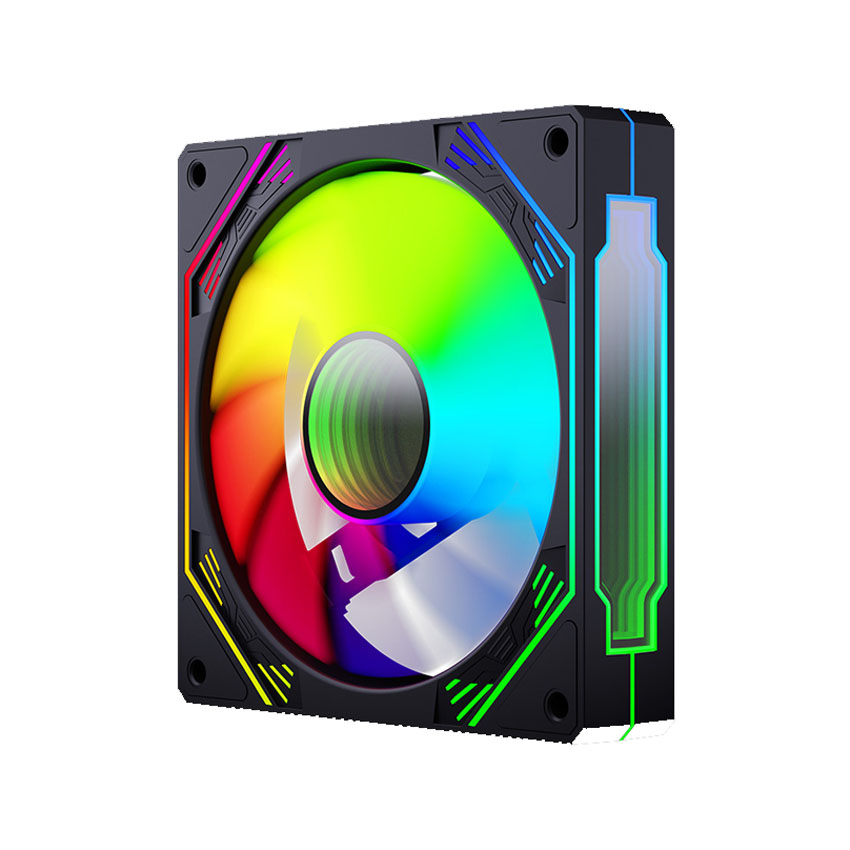 Fan Case MAGIC Ultra Snow Man F120 Reverse Black (Led vô cực/ARGB)