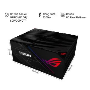 Nguồn Asus ROG Thor 1200W Platinum - RGB 1200W 80 Plus Platinum Full Modular - Cũ đẹp (Tray)