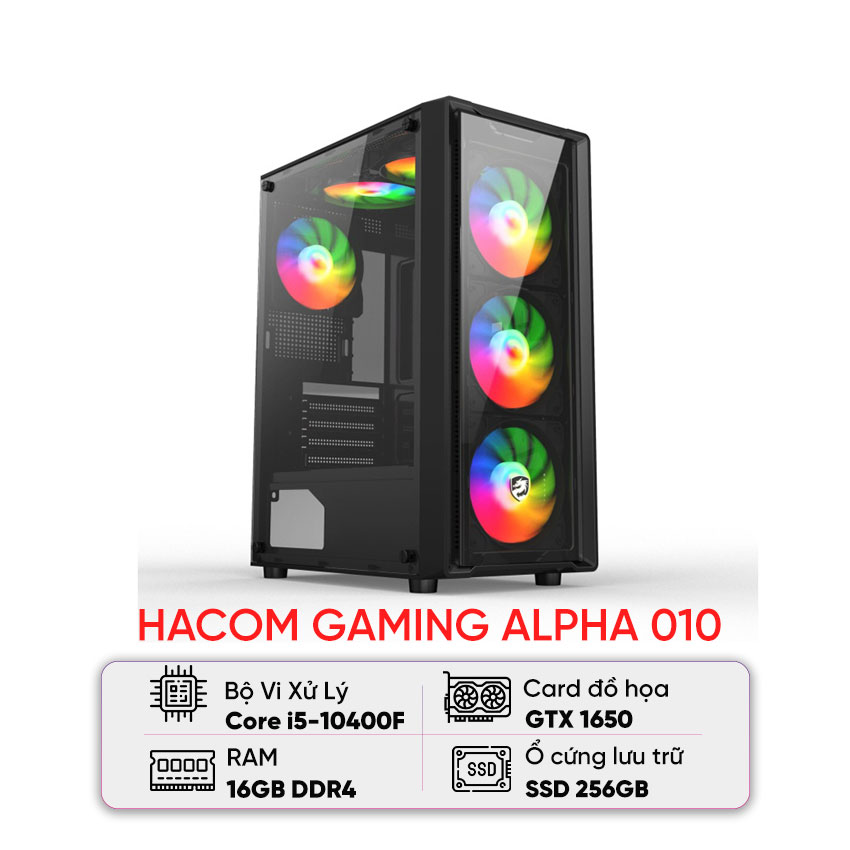 92437_pc_hacom_gaming_alpha_010_i5_10400f_b460_16gb_ram_256gb_ssd_gtx_1650 PC HACOM GAMING ALPHA 010 (I5 10400F/B460/16GB RAM/256GB SSD/GTX 1650)