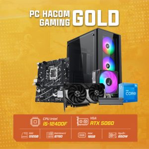 PC HACOM GOLD PRO 027 ( Intel i5 12400F / VGA RTX 5060 ) POWERED BY ASUS