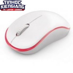 Chuột máy tính Rapoo M12 - Wireless (Trắng-Đỏ)