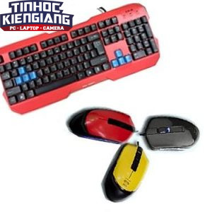 Combo Bàn phím & Chuột máy tính E-BLUE™ EKM075(ĐỎ) - EMS145