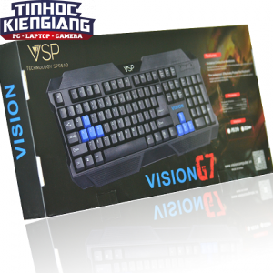 Bàn phím Vision G7 USB - GAME khắc Laser