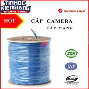 Cable Mạng SuperLink kèm nguồn Cat5 FTP + 2C 100m
