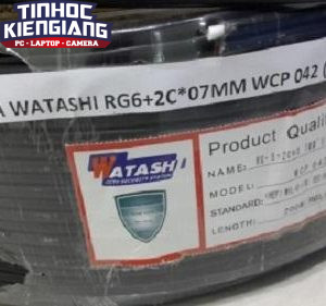 Cáp Camera Watashi WCP 042 RG6 + 2C*07MM - Cuộn 200M (Black)