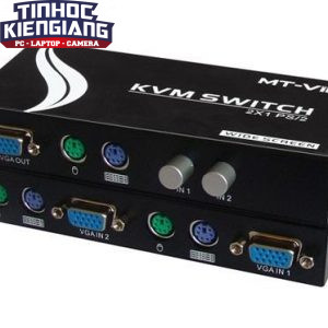 BỘ CHUYỂN ĐỔI TÍN HIỆU  KVM PS/2 DÙNG CHO SW VGA 2CPU RA 1LCD