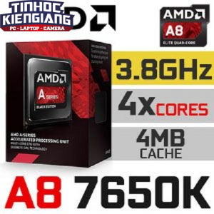 CPU AMD A8-7650K :4 nhân 4 luồng 3.30 GHz, xung tối đa 3.80 GHz Socket :FM2+