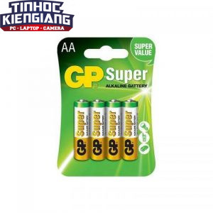 PIN GP Super Alkaline AA 4 cell card pack