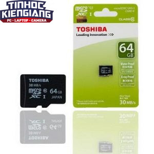 Thẻ nhớ Micro SD Toshiba 64G bảo hành 3 năm BOX  xanh thẻ nhỏ(C10) 100M