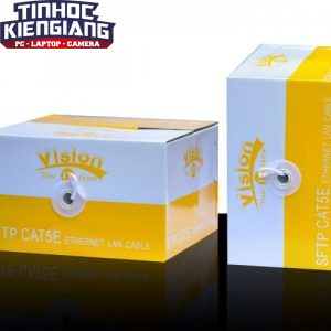 CÁP MẠNG VISION CAT 5 UTP 305M  FULL BOX (RUỘT 0332)