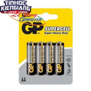 PIN GP CARBON ZINC SUPERCELL 2A VỈ 4 VIÊN(GP15PL-2S4)
