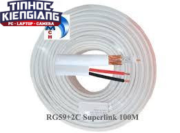 Cáp đồng trục Camera SuperLink RG59+2C - 100M