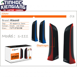 Loa vi tính 2.0 Kisonli S-111 - Hàng Chính Hãng