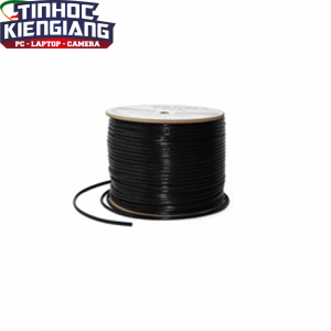 CÁP MẠNG Aipoolink S-FTP OFC CAT5e OUTDOOR MESSENGER WIRE - Cáp ngoài trời Đồng 100% - Đen