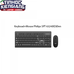 Combo Bàn phím & Chuột máy tính Philips SPT 6324(KD)Đen