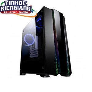 Vỏ máy tính Chanpion POLARIS 2 mặt kính cường lực - Tặng kèm 1 fan RGB