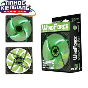 Fan Case LED GMX-WF12G (12CM Green 4xLED /3pin+4Pin Connector / 9 blade+Retail box)