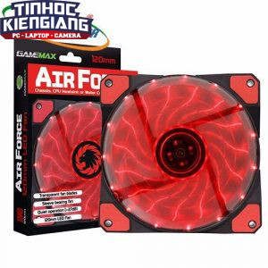 Fan Case LED GMX-AF12R (12CM RED 15xLED /PVC with Black shield 3pin+4Pin Connector /rubber gasket/9 blade+Retail box)