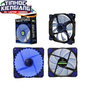 Fan Case LED GMX-GF12B (12CM Blue 32xLED /PVC with Black shield 3pin+4Pin Connector /rubber gasket/9 blade+Retail box)