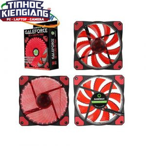 Fan Case LED GMX-GF12R (12CM RED 32xLED /PVC with Black shield 3pin+4Pin Connector /rubber gasket/9 blade+Retail box)