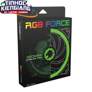 Fan Case LED RGB GMX-12RGB  (12CM RGB 15xLED /PVC with Black shield 7 pin (3+4) RGB and Fan Connector /rubber gasket/9 blade+Retail box)