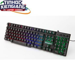Bàn phím Bosston 808 USB-PHÍM GIẢ CƠ LED 7 MÀU GAME  Chính Hãng