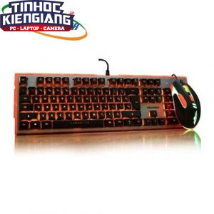 Bàn phím Newmen GM200 LED  phím giả cơ + led 7 màu tặng mouse pad