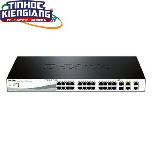 Thiết bị chuyển mạch Switch D-Link DES-1210-28 24-port RJ45 10/100BASE-TX + 2-port Combo 10/100/1000BASE-T SFP (mini-GBIC) + 2-port Gigabit