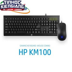 Combo Bàn phím & Chuột HP KM 100 Đen  (USB)