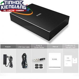Hộp Box ổ cứng SSK HE-S3300 Sata 3.5” USB 3.0 xịn