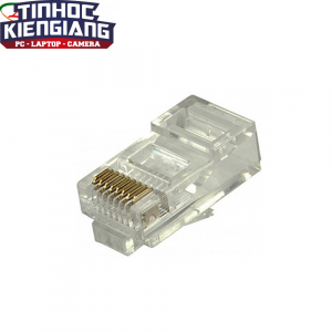 Đầu bấm dây mạng ENSOHO RJ-45 Cat 5e - Vỏ nhựa PS trong suốt- 08 chấu đồng(100cái)