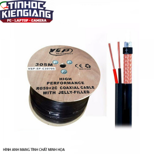 Cáp đồng trục Camera 3010 VISION RG59 305M NHÔM FULL BOX
