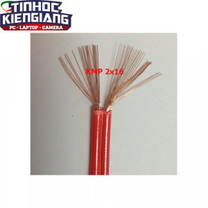 DÂY ĐIỆN KMP CUỘN 100M MÀU ĐỎ(CÁP ĐÔI 16 LÕI)